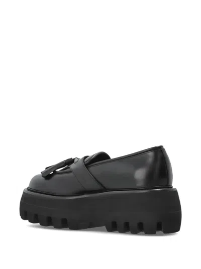 Alexander Mcqueen Tassel Platform Loafers In Black