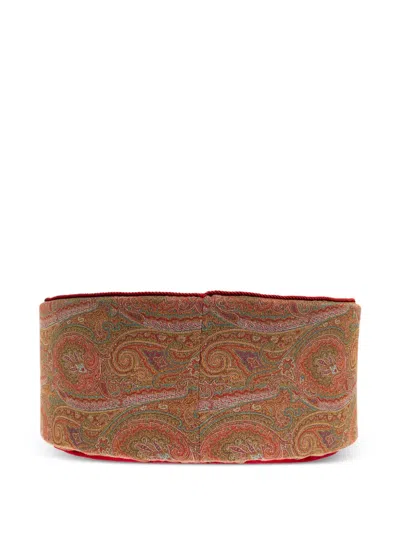 Etro Home Paisley-pattern Pet Bed In Red