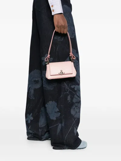 Vivienne Westwood Small Hazel Tote Bag In Pink