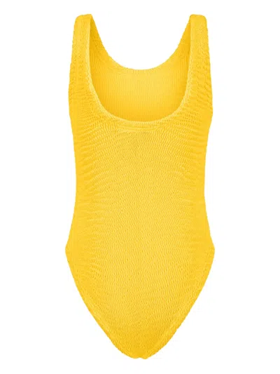 Paramidonna Izza Textured Swimsuit In Yellow