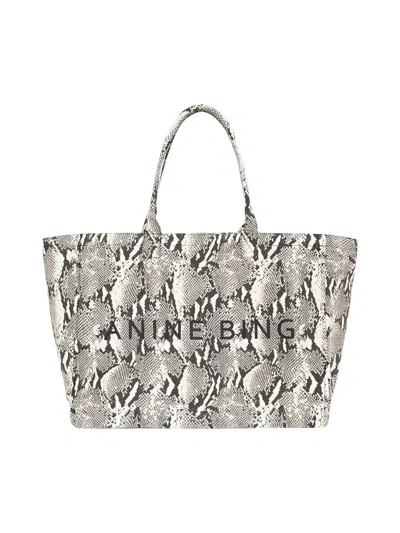 Anine Bing Python-print Tote Bag In Multi