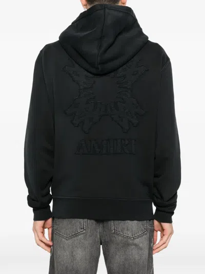 Amiri Embroidered Hooded Jacket In Black