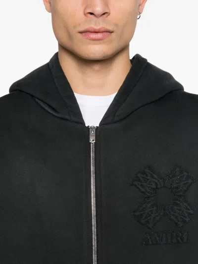 Amiri Embroidered Hooded Jacket In Black