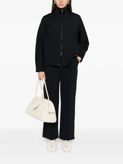 Max Mara Zip-up Sweatshirt In Blue