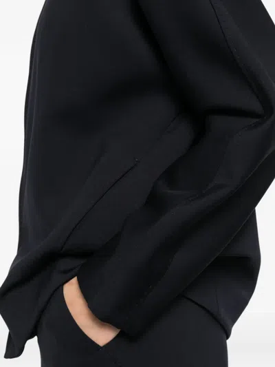 Max Mara Zip-up Sweatshirt In Blue