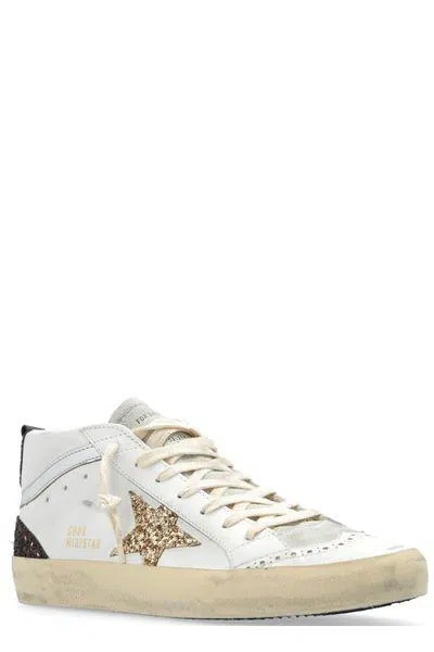 Golden Goose Mid Star Leather Upper And Toe Glit In Multi