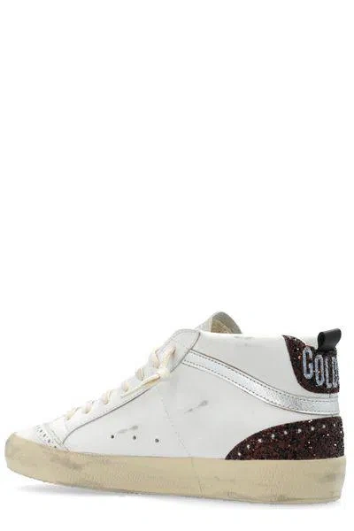 Golden Goose Mid Star Leather Upper And Toe Glit In Multi