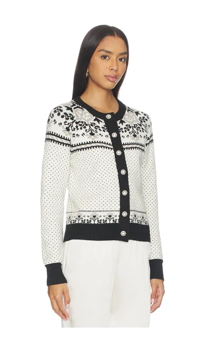 Generation Love Sade Fairisle Cardigan In White