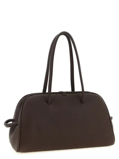 Jacquemus Le Turismo Shoulder Bag Knotted Detail Leather In Brown