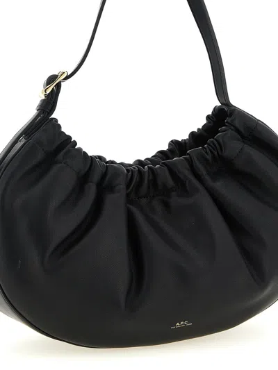 Apc Ninon Hoop Shoulder Bags Black In Black