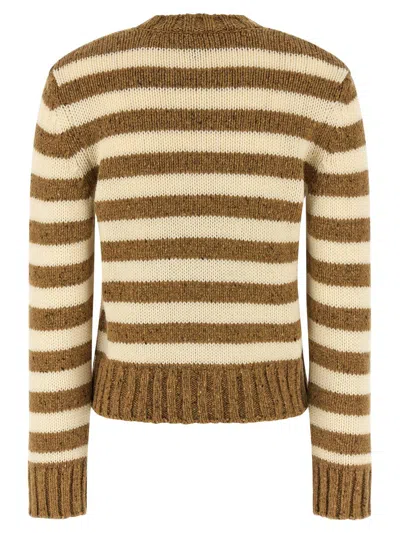 Apc Striped Sweater Sweaters And Cardigans Brown In Brown