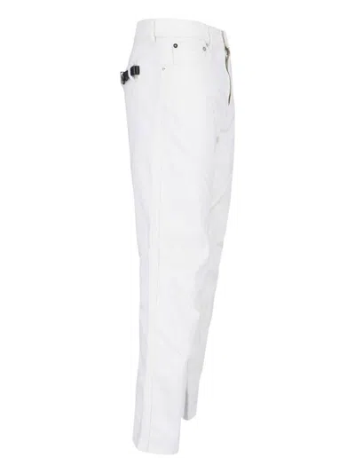 Coperni Straight Leg Logo Plaque Pants In Neutral