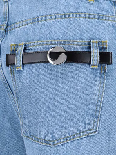 Coperni Jeans With Belt Loops In Blue