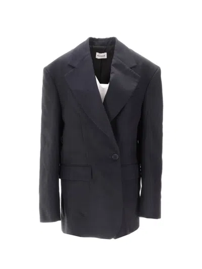 P.a.r.o.s.h Raisa25 Tailored Jacket Front Pockets In Blue