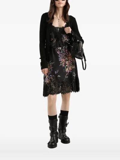 Dolce & Gabbana Buttoned Cardigan In Black