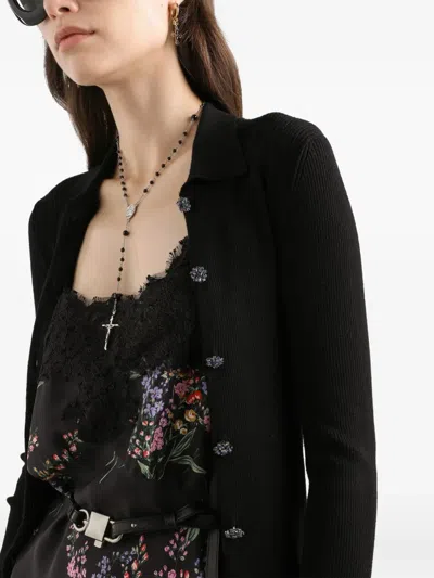 Dolce & Gabbana Buttoned Cardigan In Black