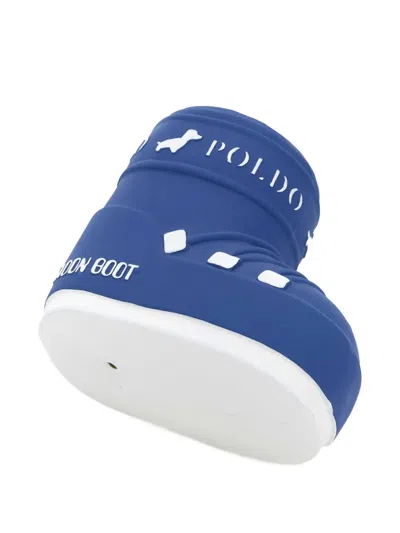 Poldo Dog Couture X Moon Boot Logo-print Squeak Toy In Blue