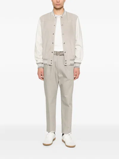 Eleventy Panelled Bomber Jacket In Multi