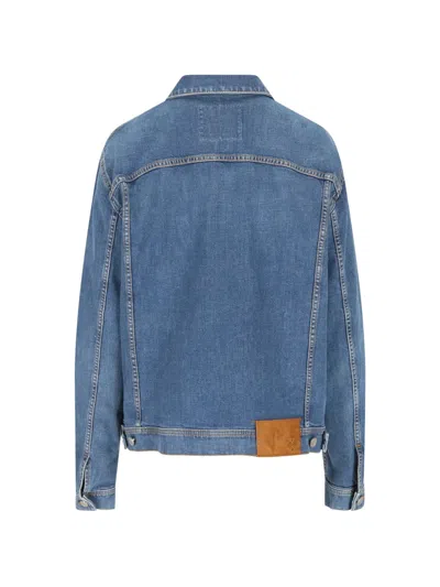 Jacob Cohen Buttoned Denim Jacket In Blue