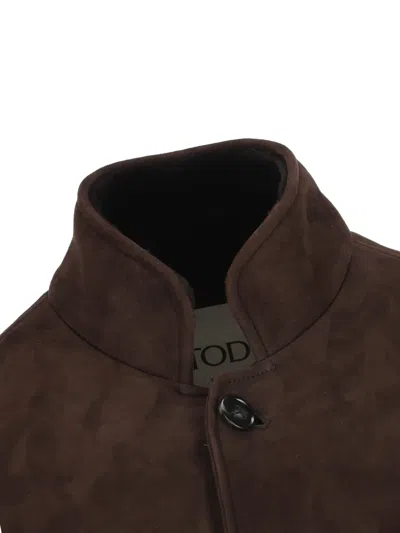 Tod's Castello Jacket In Brown