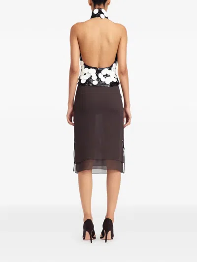 16arlington Ula Sequin Top In Silver