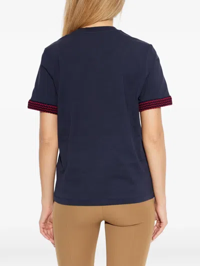 Moncler Short-sleeved T-shirt In Blue