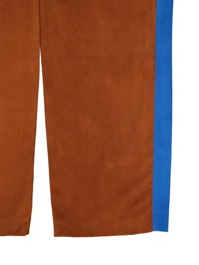 Paula Side-stripe Drawstring Pants In Brown