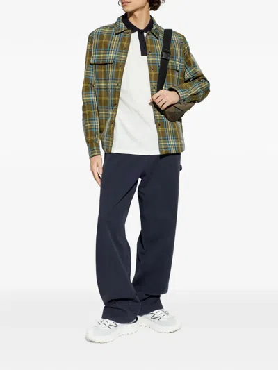Moncler Checked Chest-pocket Overshirt In Multi