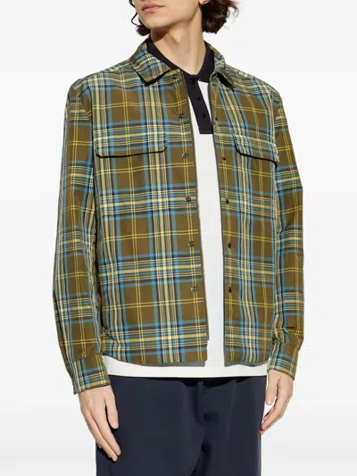 Moncler Checked Chest-pocket Overshirt In Multi