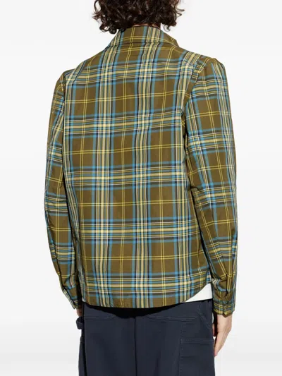 Moncler Checked Chest-pocket Overshirt In Multi
