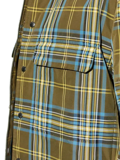 Moncler Checked Chest-pocket Overshirt In Multi