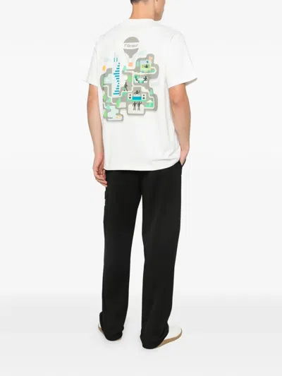 Flâneur Logo-graphic T-shirt In White