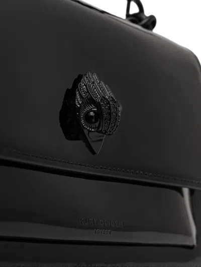 Kurt Geiger Chain Emblem Satchel In Black