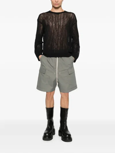 Rick Owens Cargobela Shorts In Green