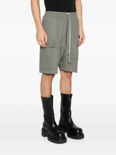 Rick Owens Cargobela Shorts In Green