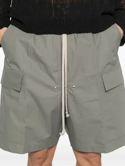 Rick Owens Cargobela Shorts In Green