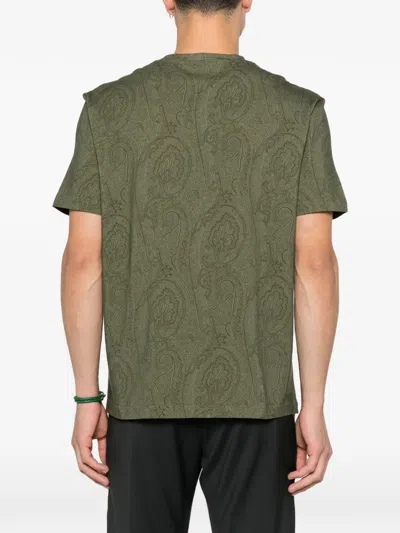 Etro Paisley-patterned T-shirt In Blue
