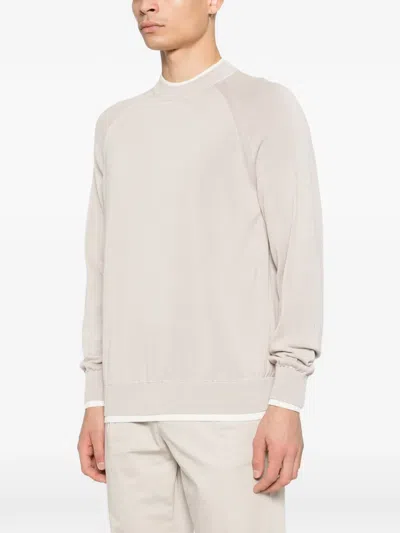 Eleventy Layered-effect T-shirt In Neutral