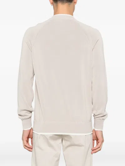 Eleventy Layered-effect T-shirt In Neutral