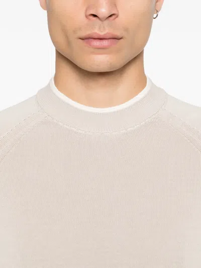 Eleventy Layered-effect T-shirt In Neutral