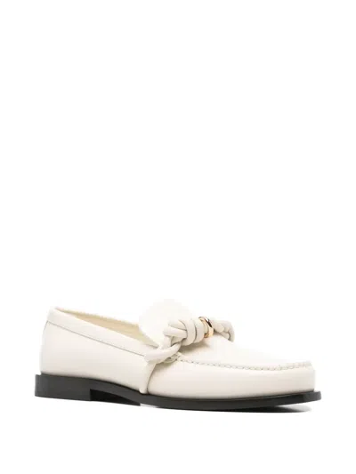 Jil Sander Knotted-upper Loafers In White
