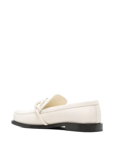 Jil Sander Knotted-upper Loafers In White