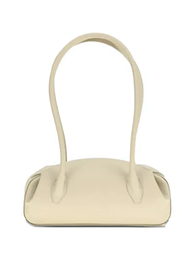 Yuzefi Mini Oyster Shoulder Bag In Neutral