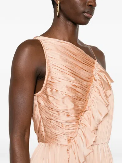 Ulla Johnson Aisha Ruffled One-shoulder Maxi Dress In Neutral