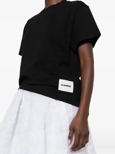 Jil Sander T-shirt Cn Ss 3pack In Black