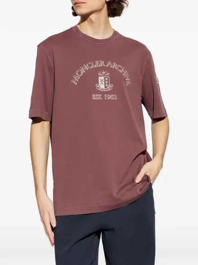 Moncler Graphic T-shirt In Brown