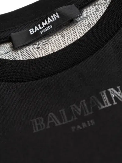 Balmain Cropped Top In Black