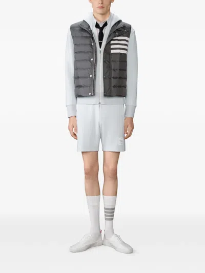 Thom Browne Zip-up Hoodie In Gray