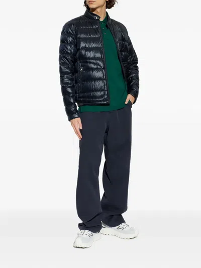 Moncler Padded Zip Jacket In Blue