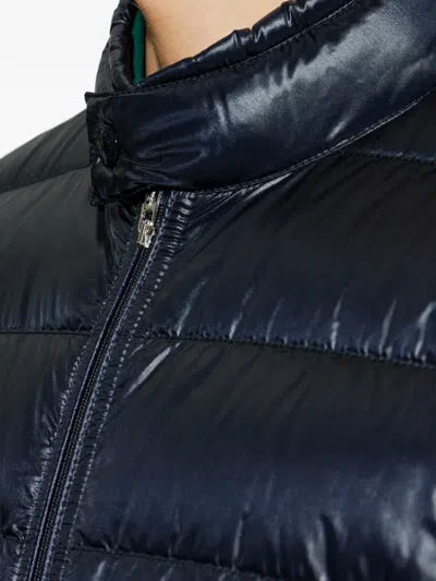 Moncler Padded Zip Jacket In Blue